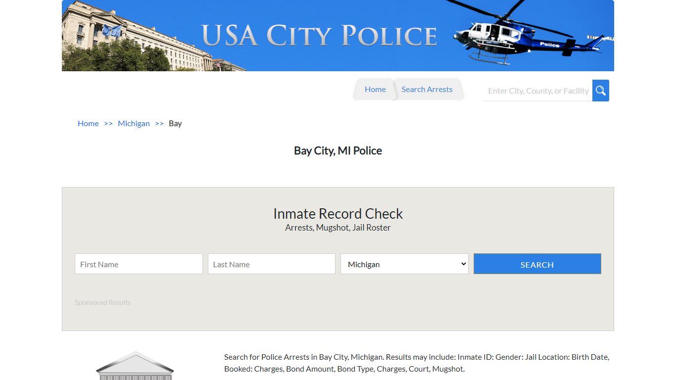 Bay City, MI Police | Jail Records